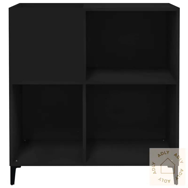 Hifi-Benk Svart 84,5X38X89 Cm Konstruert Tre
