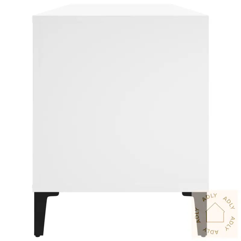 Hifi-Benk Hvit 100X38X48 Cm Konstruert Tre