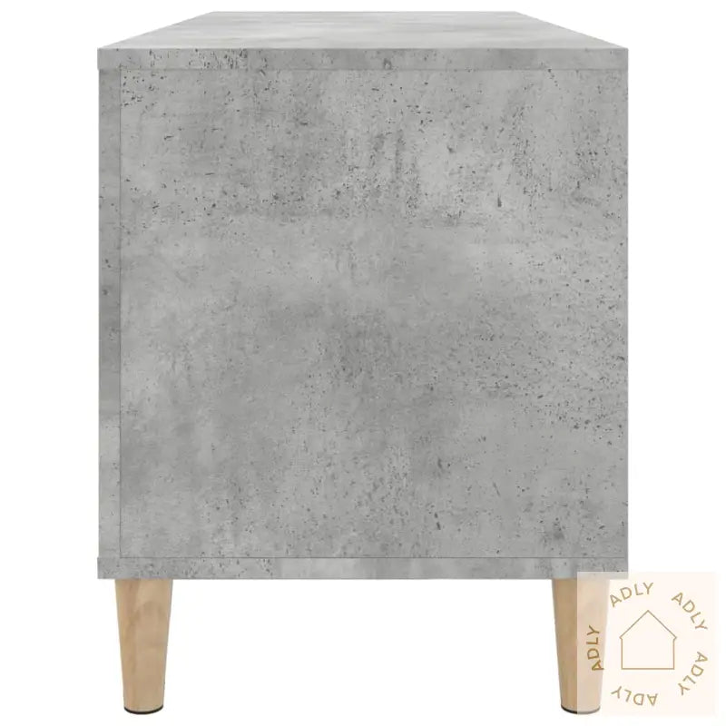 Hifi-Benk Betonggrå 100X38X48 Cm Konstruert Tre