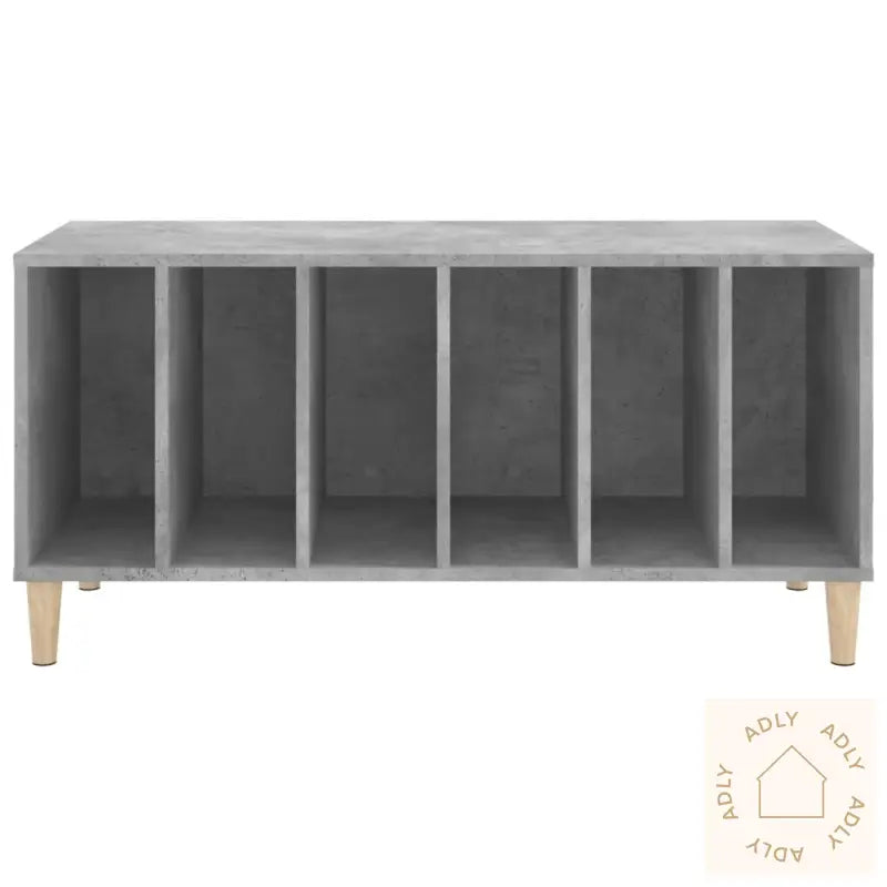 Hifi-Benk Betonggrå 100X38X48 Cm Konstruert Tre