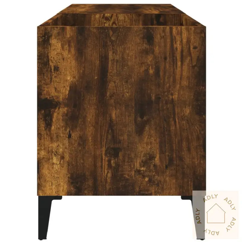 Hifi-Benk Røkt Eik 84,5X38X48 Cm Konstruert Tre