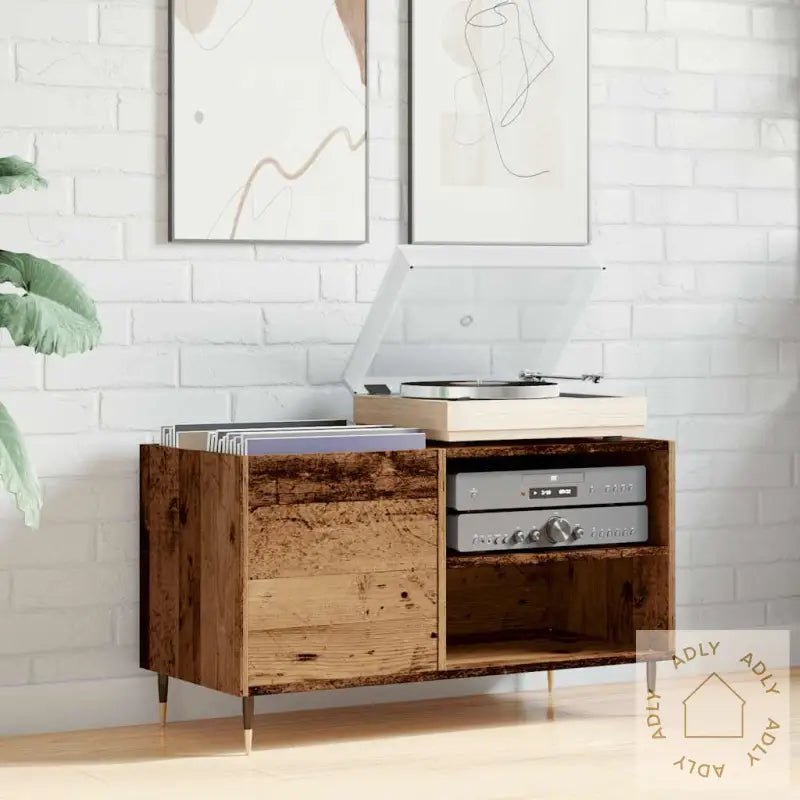 Plateskap Gammelt Tre 84,5X38X48 Cm Konstruert Tre