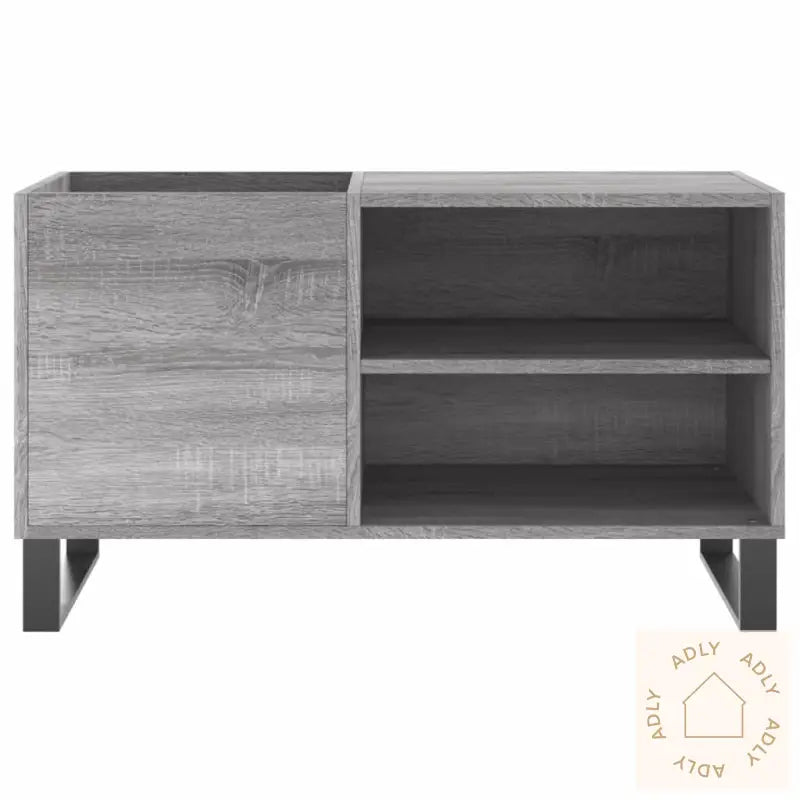 Hifi-Benk Grå Sonoma 85X38X48 Cm Konstruert Tre