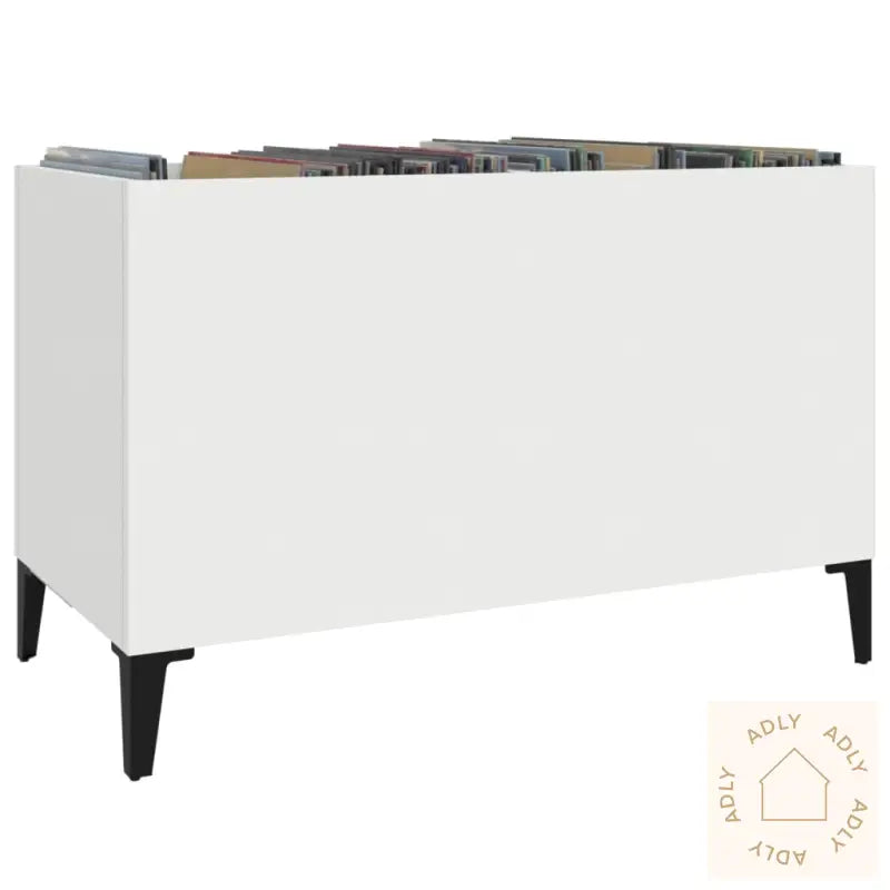 Hifi-Benk Hvit 74,5X38X48 Cm Konstruert Tre