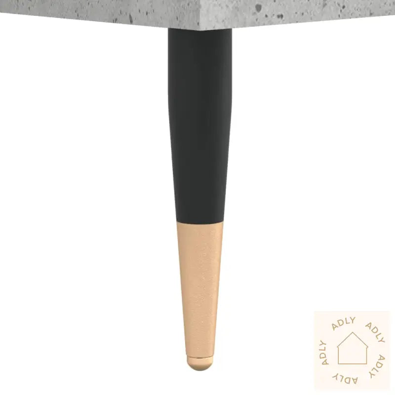 Hifi-Benk Betonggrå 121X38X48 Cm Konstruert Tre