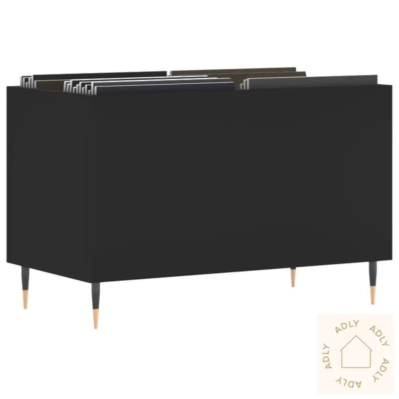 Hifi-Benk Svart 74,5X38X48 Cm Konstruert Tre