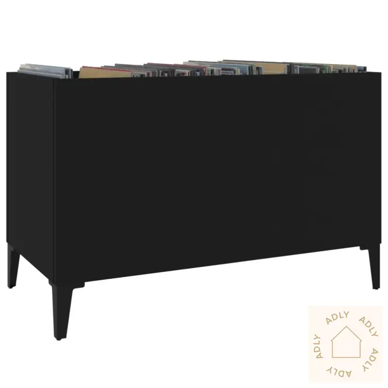 Hifi-Benk Svart 74,5X38X48 Cm Konstruert Tre