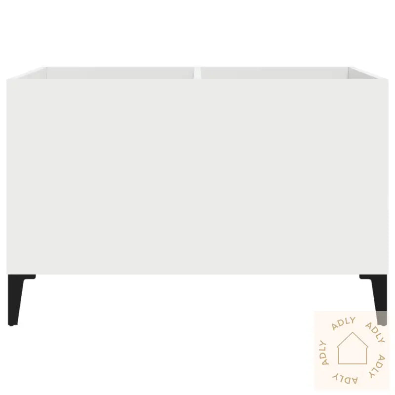 Hifi-Benk Hvit 74,5X38X48 Cm Konstruert Tre