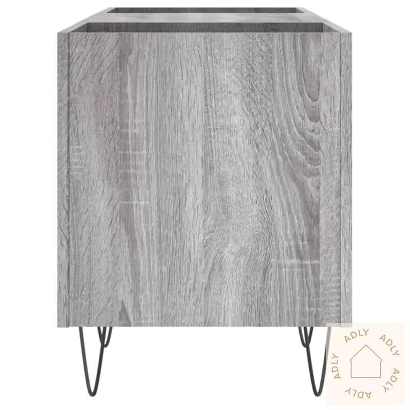 Hifi-Benk Grå Sonoma 121X38X48 Cm Konstruert Tre