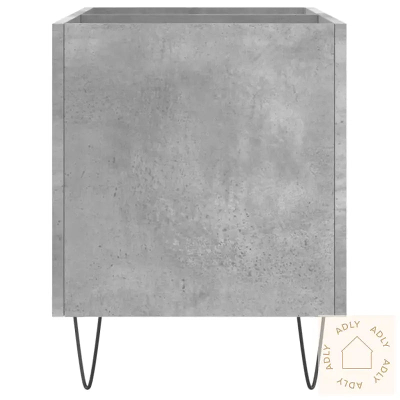 Hifi-Benk Betonggrå 74,5X38X48 Cm Konstruert Tre