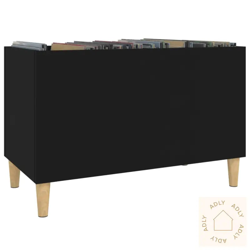 Hifi-Benk Svart 74,5X38X48 Cm Konstruert Tre