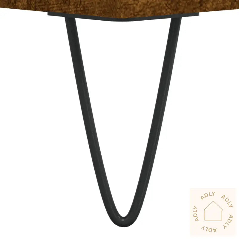 Hifi-Benk Røkt Eik 84,5X38X89 Cm Konstruert Tre