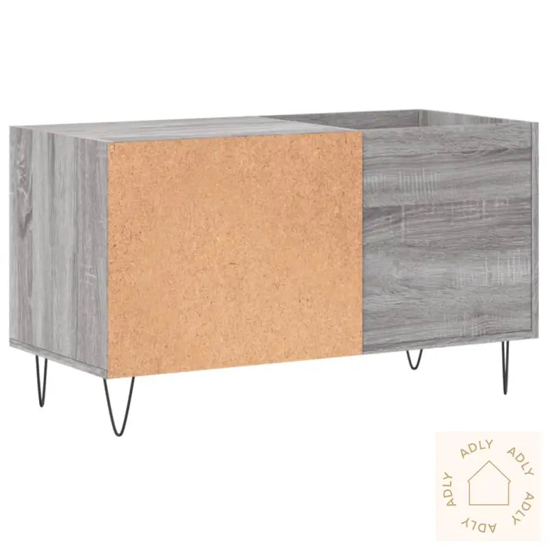 Hifi-Benk Grå Sonoma 85X38X48 Cm Konstruert Tre