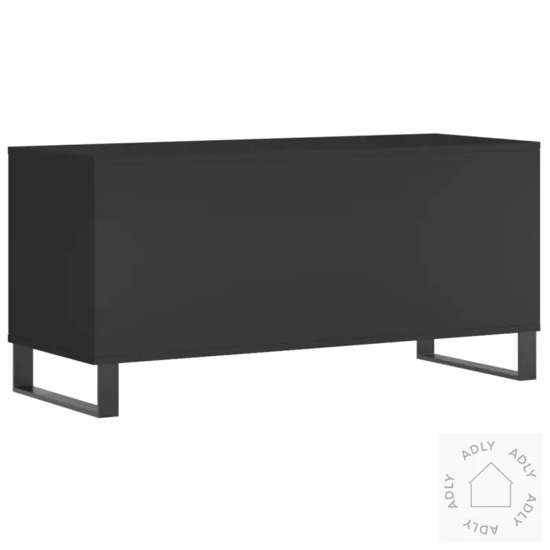 Hifi-Benk Svart 100X38X48 Cm Konstruert Tre