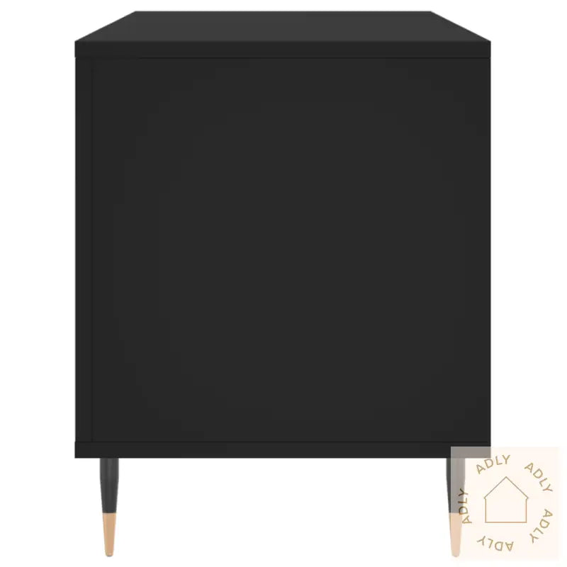 Hifi-Benk Svart 100X38X48 Cm Konstruert Tre