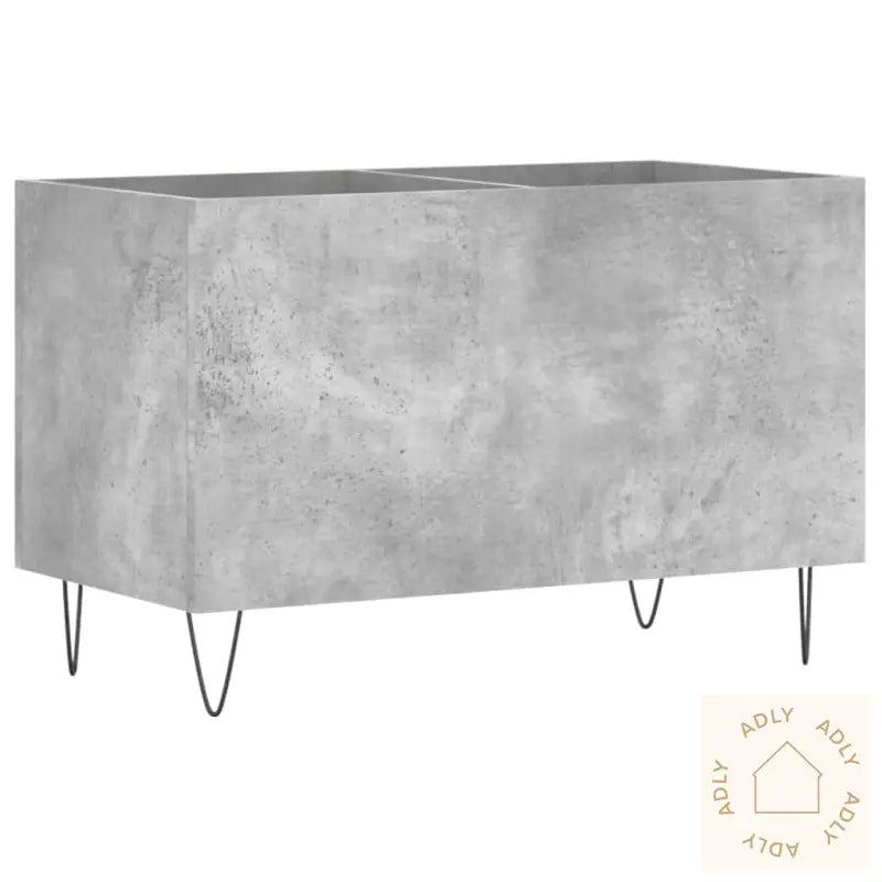 Hifi-Benk Betonggrå 74,5X38X48 Cm Konstruert Tre