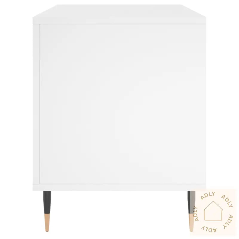 Hifi-Benk Hvit 100X38X48 Cm Konstruert Tre
