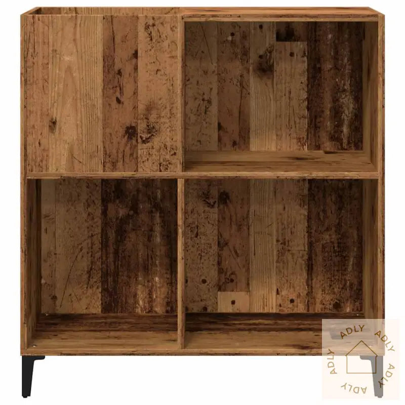 Plateskap Gammelt Tre 84,5X38X89 Cm Konstruert Tre