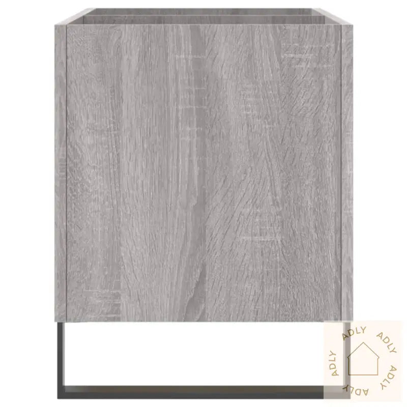 Hifi-Benk Grå Sonoma 74,5X38X48 Cm Konstruert Tre