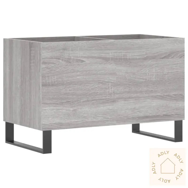 Hifi-Benk Grå Sonoma 74,5X38X48 Cm Konstruert Tre