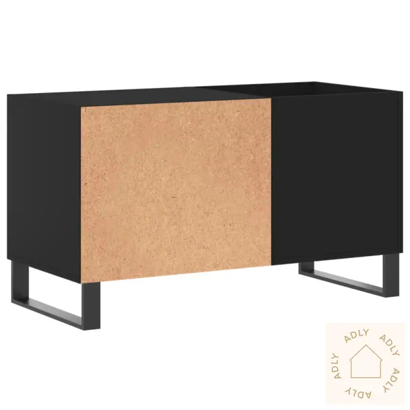 Hifi-Benk Svart 85X38X48 Cm Konstruert Tre