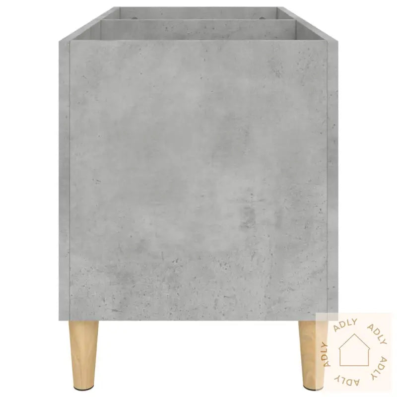 Hifi-Benk Betonggrå 74,5X38X48 Cm Konstruert Tre