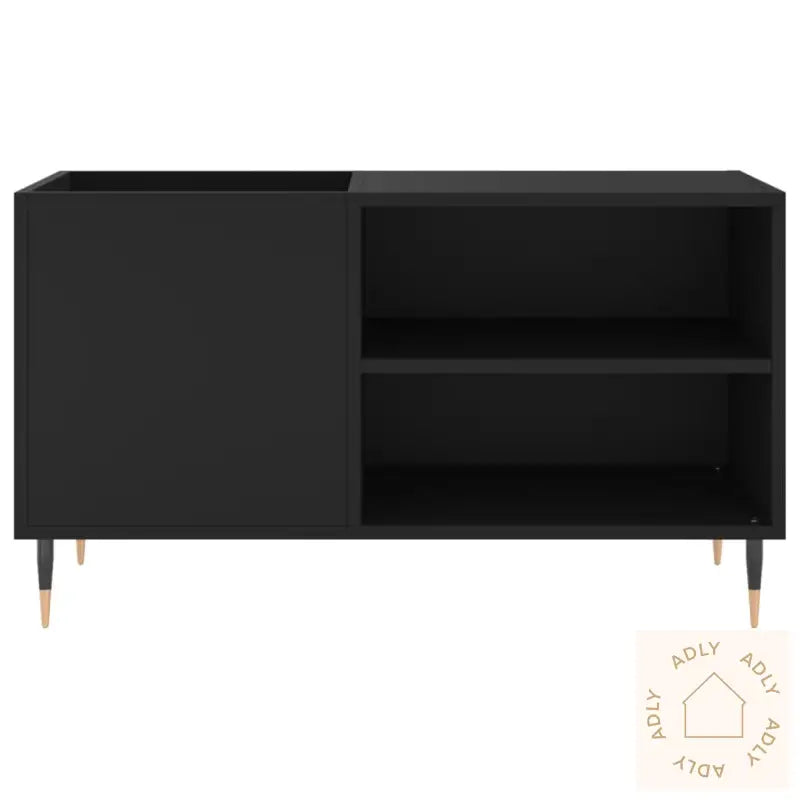 Hifi-Benk Svart 85X38X48 Cm Konstruert Tre