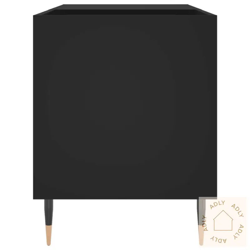 Hifi-Benk Svart 85X38X48 Cm Konstruert Tre