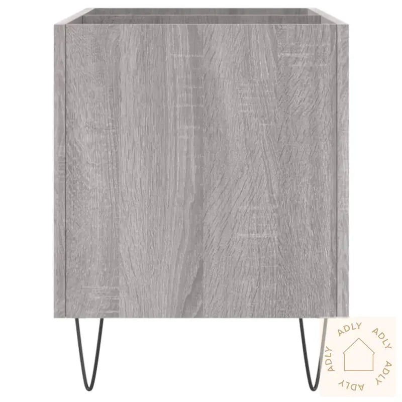 Hifi-Benk Grå Sonoma 74,5X38X48 Cm Konstruert Tre