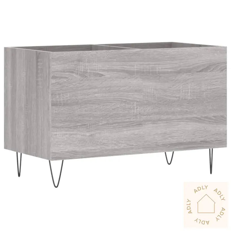 Hifi-Benk Grå Sonoma 74,5X38X48 Cm Konstruert Tre