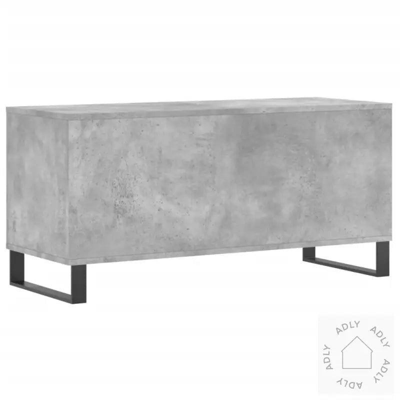 Hifi-Benk Betonggrå 100X38X48 Cm Konstruert Tre