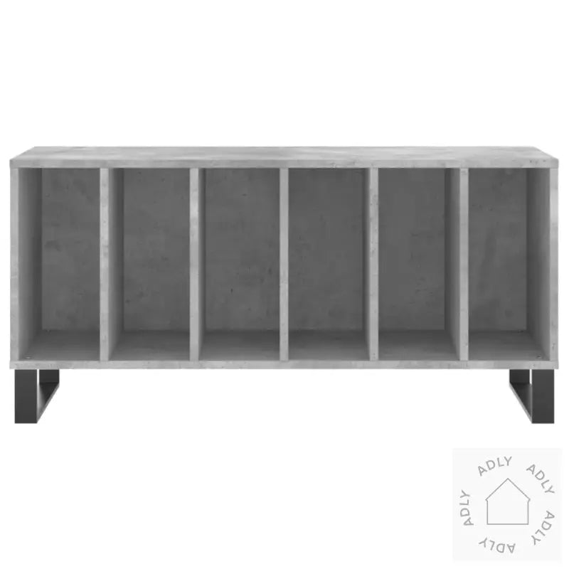 Hifi-Benk Betonggrå 100X38X48 Cm Konstruert Tre