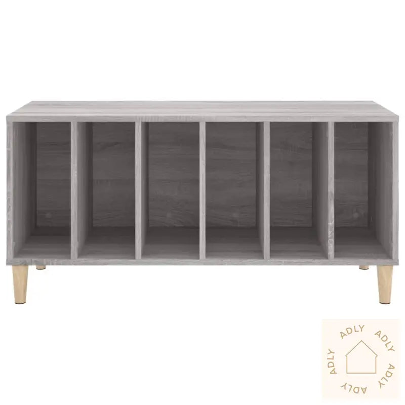 Hifi-Benk Grå Sonoma 100X38X48 Cm Konstruert Tre