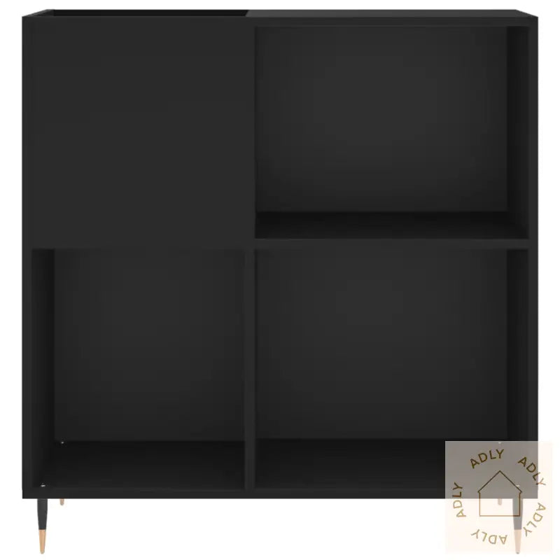 Hifi-Benk Svart 84,5X38X89 Cm Konstruert Tre