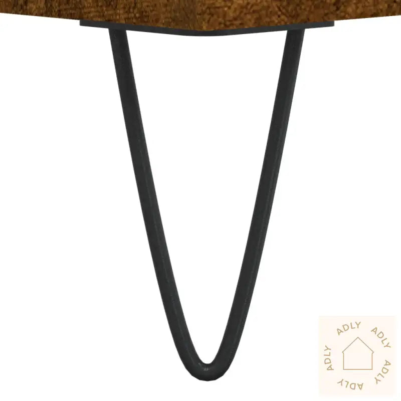 Hifi-Benk Røkt Eik 85X38X48 Cm Konstruert Tre
