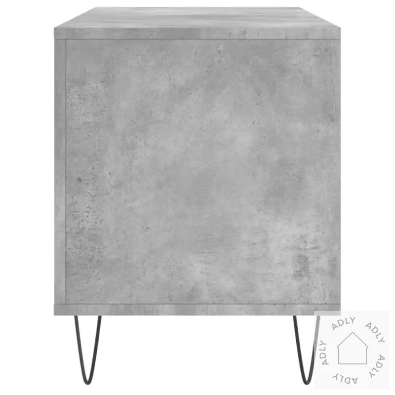 Hifi-Benk Betonggrå 100X38X48 Cm Konstruert Tre