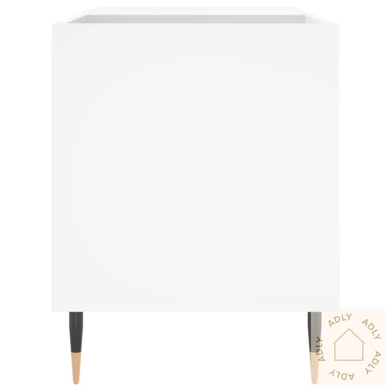 Hifi-Benk Hvit 85X38X48 Cm Konstruert Tre