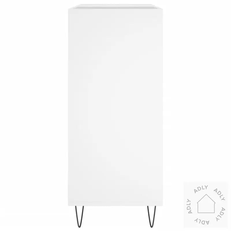 Hifi-Benk Hvit 84,5X38X89 Cm Konstruert Tre