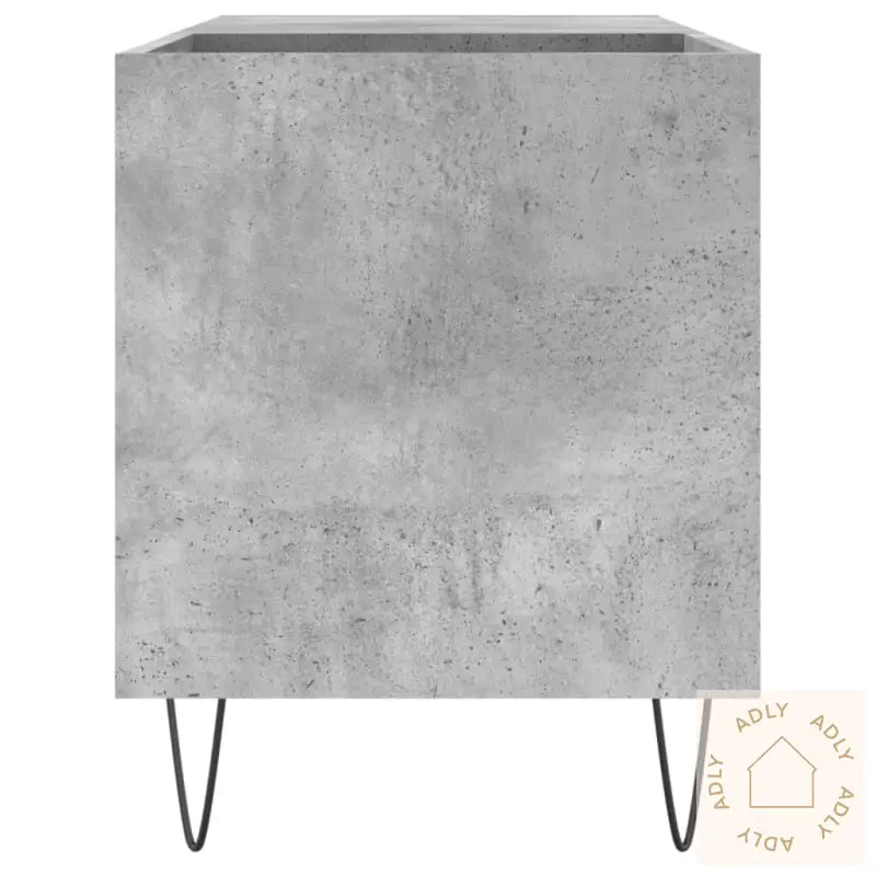 Hifi-Benk Betonggrå 84,5X38X48 Cm Konstruert Tre