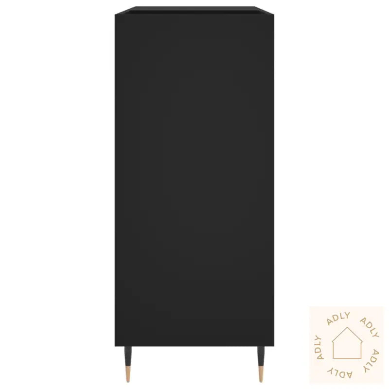 Hifi-Benk Svart 84,5X38X89 Cm Konstruert Tre