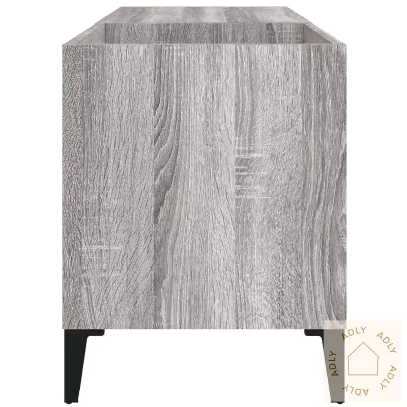 Hifi-Benk Grå Sonoma 84,5X38X48 Cm Konstruert Tre