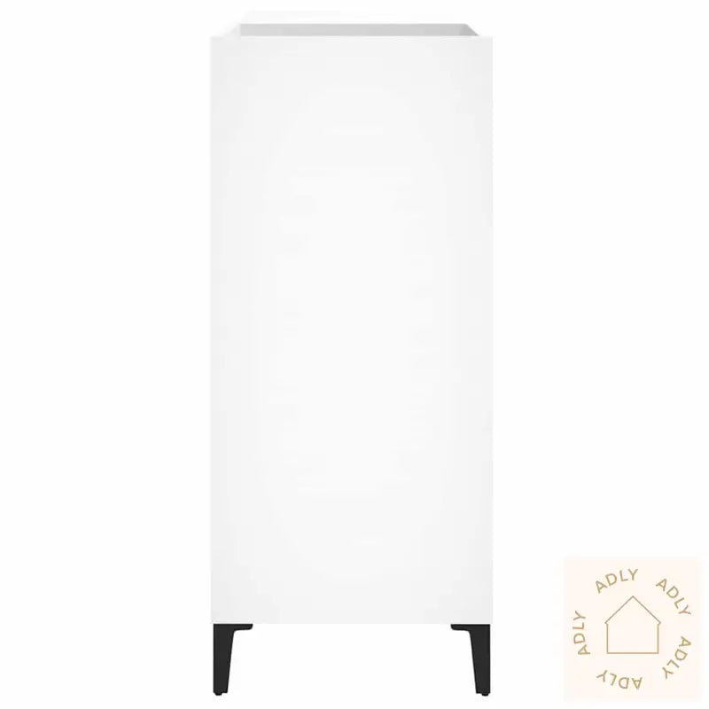 Hifi-Benk Hvit 84,5X38X89 Cm Konstruert Tre