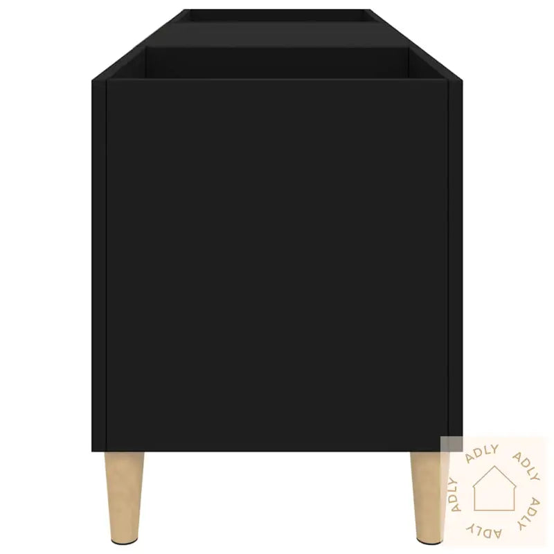 Hifi-Benk Svart 121X38X48 Cm Konstruert Tre