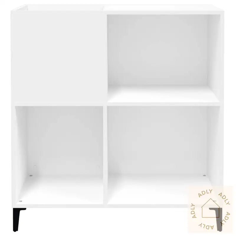 Hifi-Benk Hvit 84,5X38X89 Cm Konstruert Tre