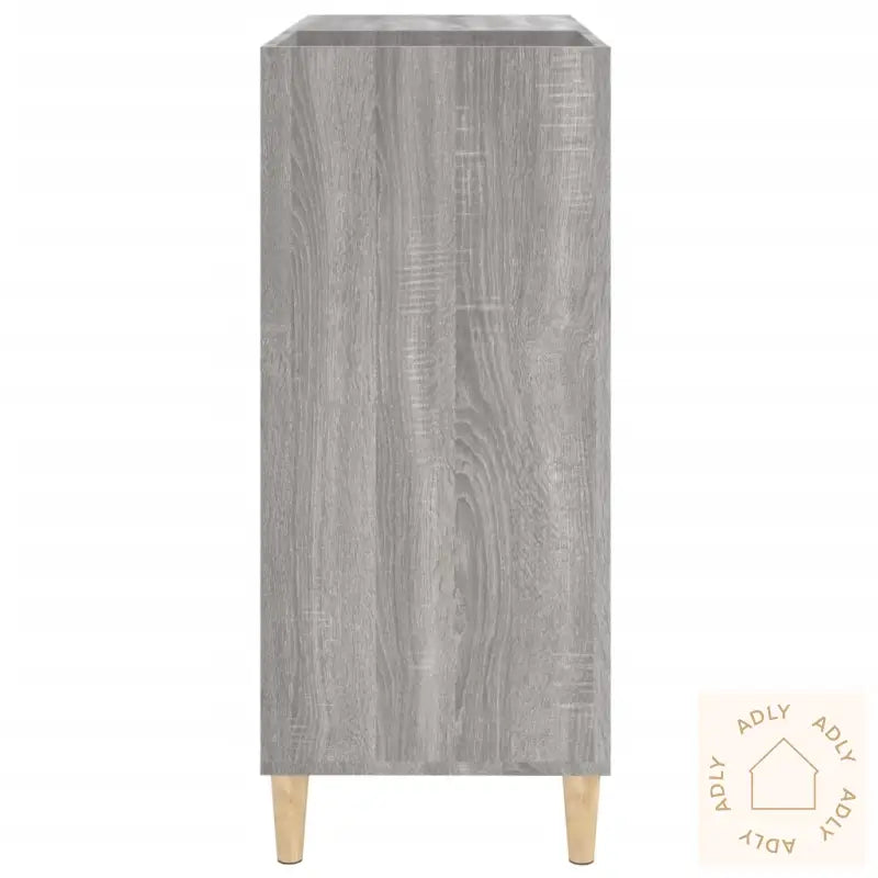 Hifi-Benk Grå Sonoma 84,5X38X89 Cm Konstruert Tre