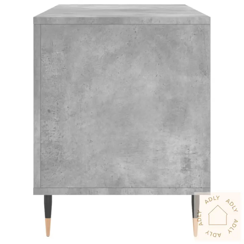 Hifi-Benk Betonggrå 100X38X48 Cm Konstruert Tre