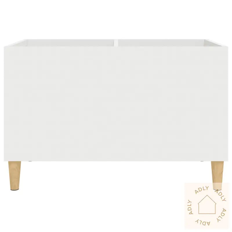 Hifi-Benk Hvit 74,5X38X48 Cm Konstruert Tre