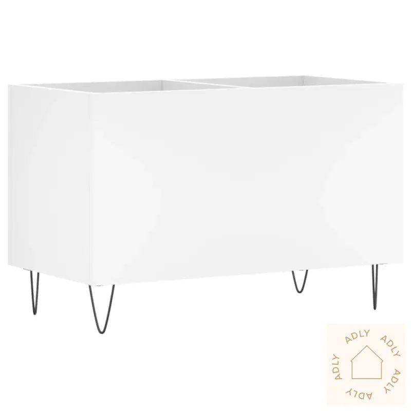 Hifi-Benk Hvit 74,5X38X48 Cm Konstruert Tre