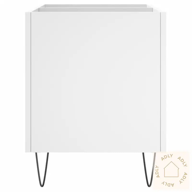 Hifi-Benk Hvit 74,5X38X48 Cm Konstruert Tre