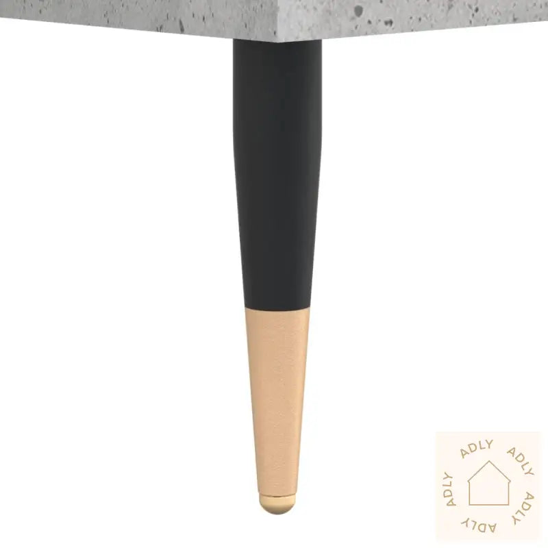 Hifi-Benk Betonggrå 100X38X48 Cm Konstruert Tre